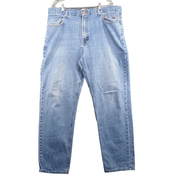 Harley-Davidson Genuine Motorclothes Men's Jeans Blue 40x33 Light Stone Wash - Picture 1 of 11